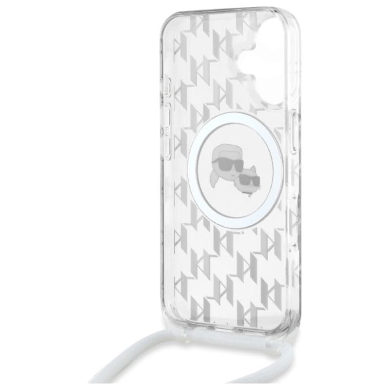 Karl Lagerfeld IML Crossbody Monogram Karl & Choupette Head MagSafe - Case for iPhone 16 (transparent) - 6