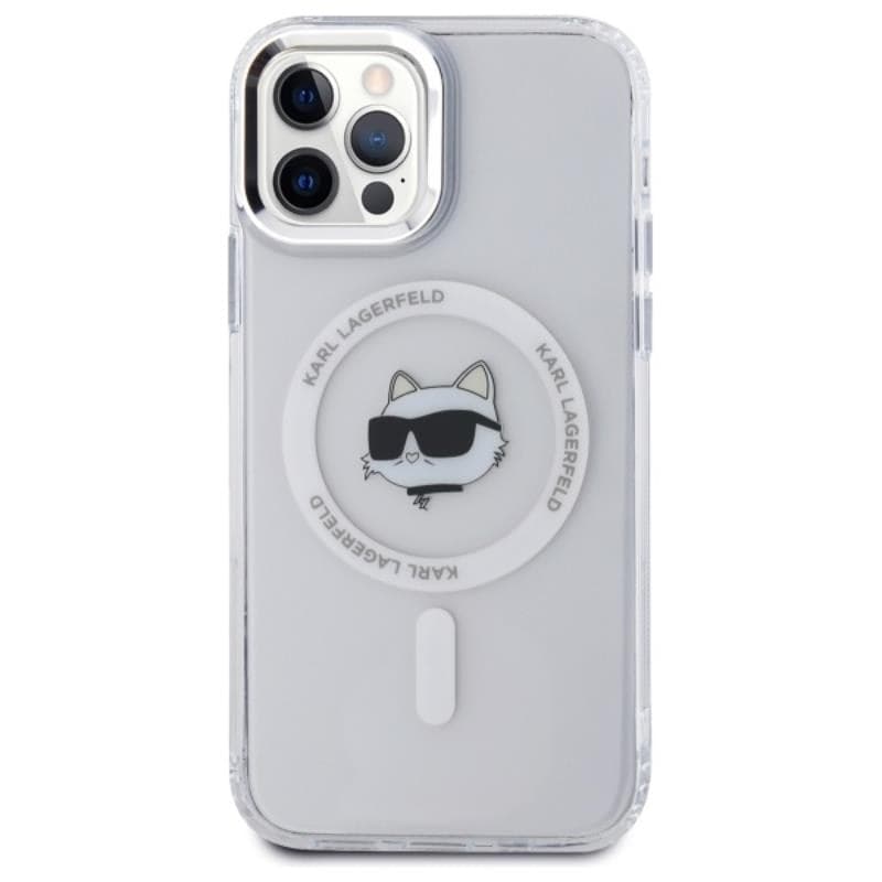 Karl Lagerfeld IML Metal Choupette Head MagSafe - Case for iPhone 12 / iPhone 12 Pro (White) - 3