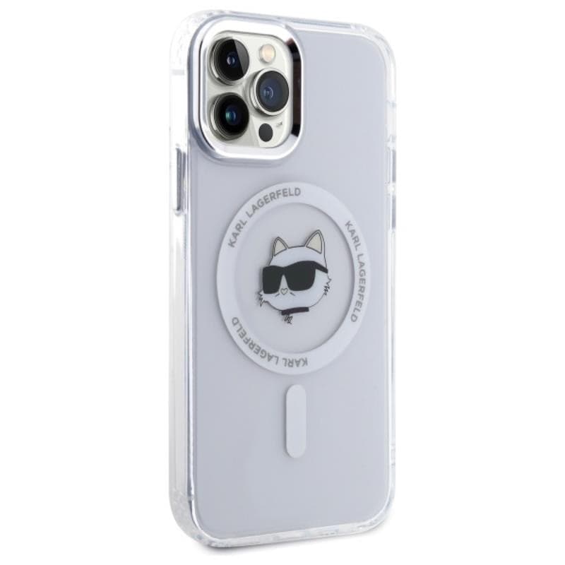 Karl Lagerfeld IML Metal Choupette Head MagSafe - Case for iPhone 12 / iPhone 12 Pro (White) - 4