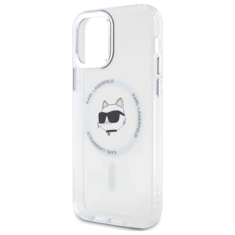 Karl Lagerfeld IML Metal Choupette Head MagSafe - Case for iPhone 12 / iPhone 12 Pro (White) - 6