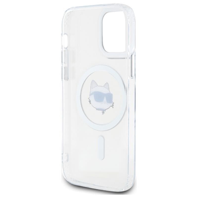 Karl Lagerfeld IML Metal Choupette Head MagSafe - Case for iPhone 12 / iPhone 12 Pro (White) - 7