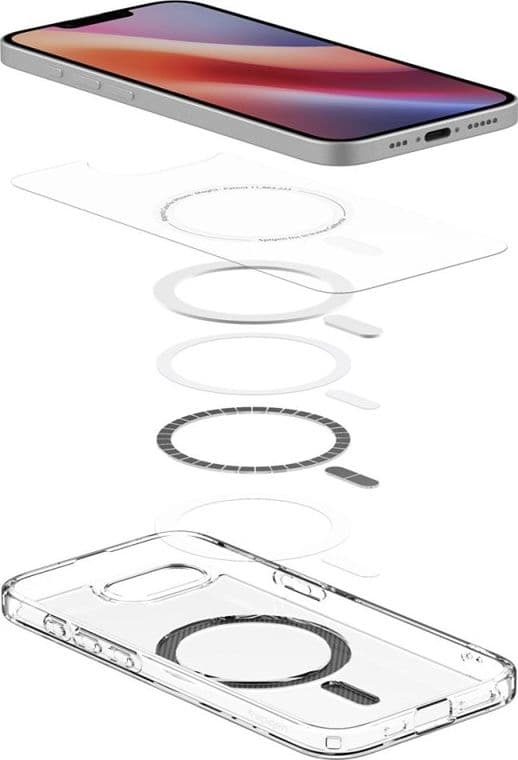 Spigen Ultra Hybrid Mag MagSafe - Custodia per iPhone 17e / 16e (fibra di carbonio) - 8