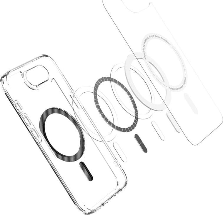 Spigen Ultra Hybrid Mag MagSafe - Custodia per iPhone 17e / 16e (fibra di carbonio) - 9