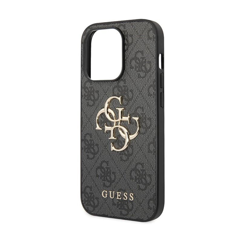 Guess 4G Big Metal Logo - Case for iPhone 15 Pro (Grey) - 6