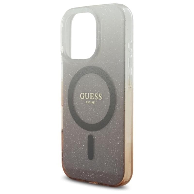 Guess IML Glitter Gradient MagSafe - Case for iPhone 16 Pro (Brown) - 6
