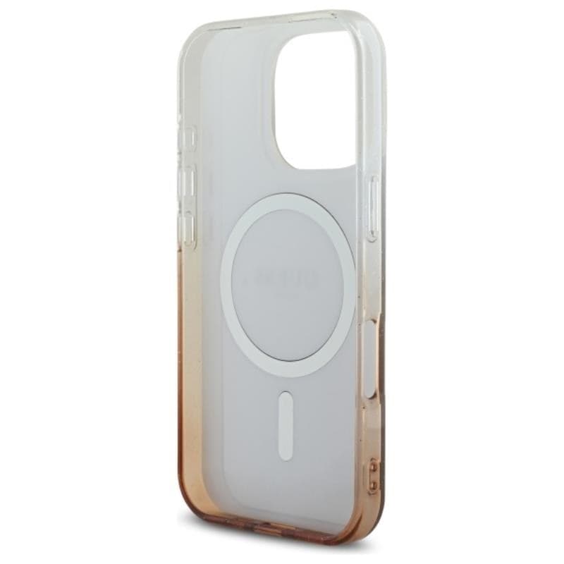 Guess IML Glitter Gradient MagSafe - Case for iPhone 16 Pro (Brown) - 7