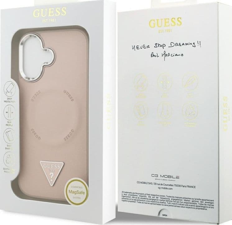 Guess Triangle Logo MagSafe - Case iPhone 17 (Pink) - 8