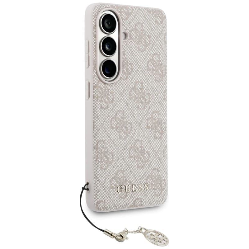 Guess 4G Classic Logo Charm MagSafe - Custodia per Samsung Galaxy S26 (Rosa) - 3