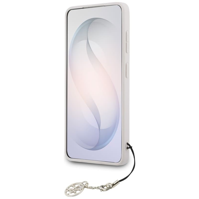 Guess 4G Classic Logo Charm MagSafe - Custodia per Samsung Galaxy S26 (Rosa) - 4