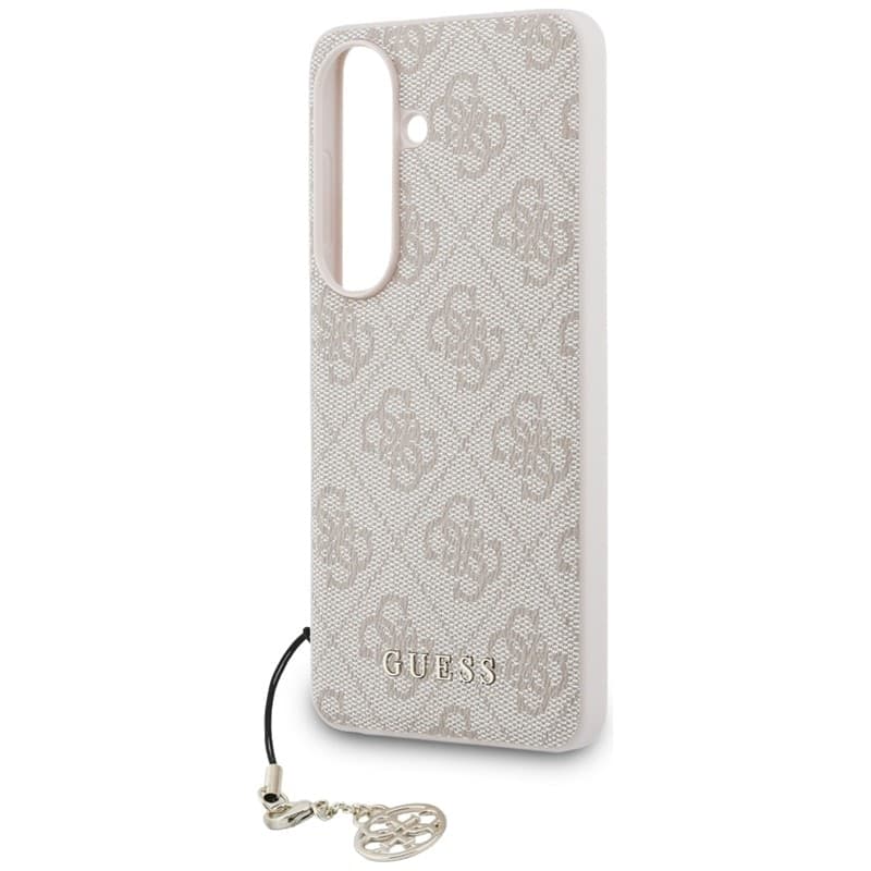 Guess 4G Classic Logo Charm MagSafe - Custodia per Samsung Galaxy S26 (Rosa) - 5