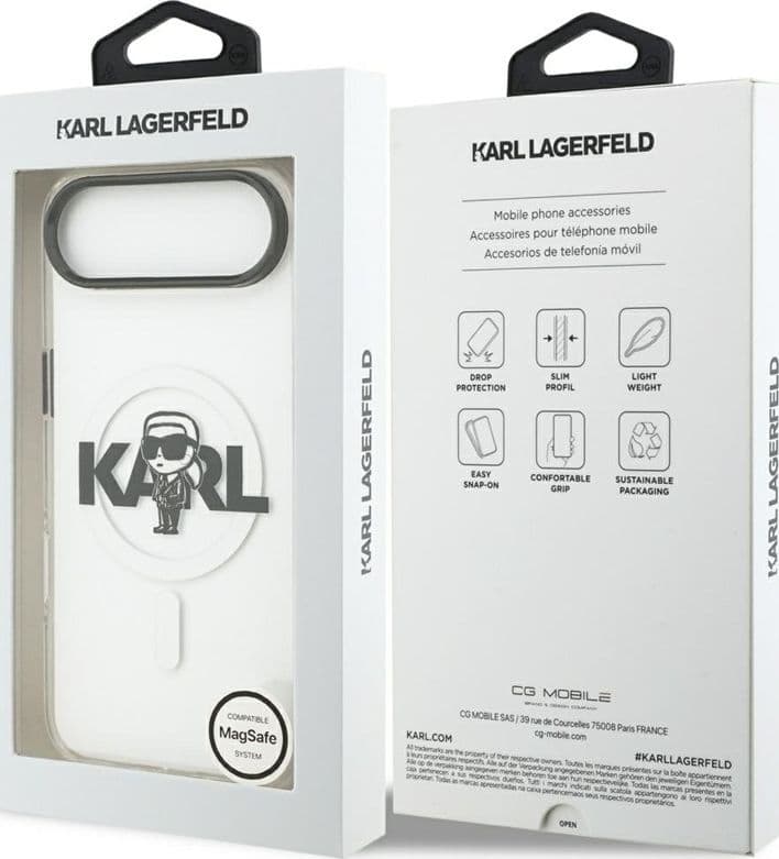 Karl Lagerfeld IML Karl Sketch Logo MagSafe - Case iPhone Air (transparent) - 8