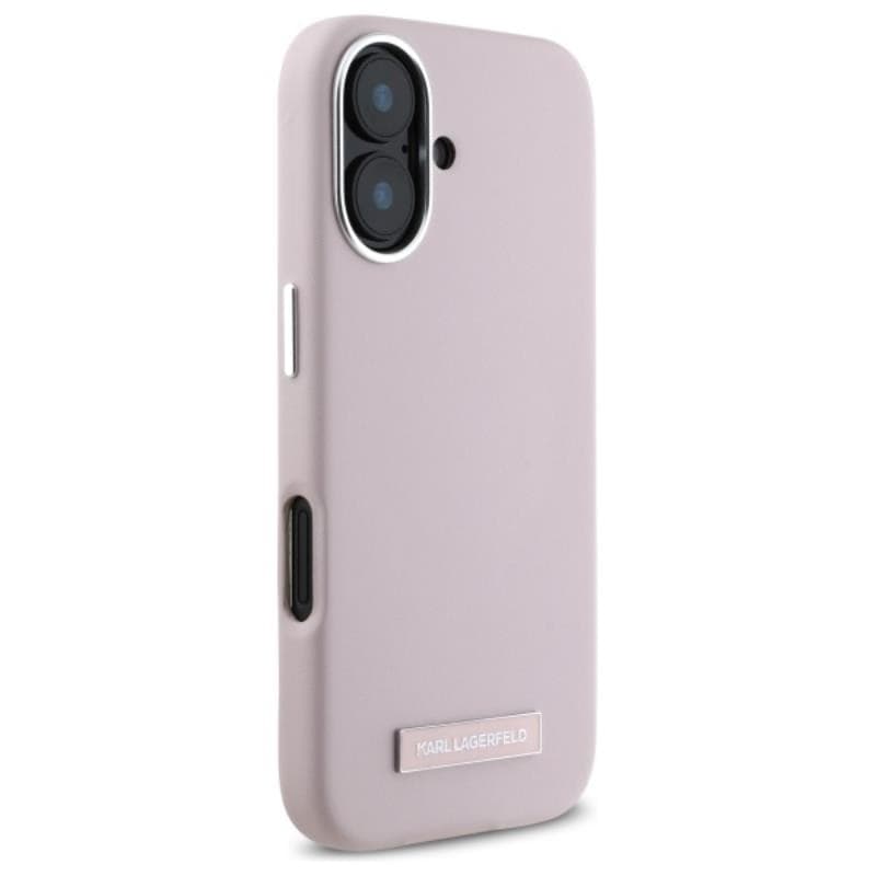 Karl Lagerfeld FW Metal Plate MagSafe - Case for iPhone 16 (pink) - 4