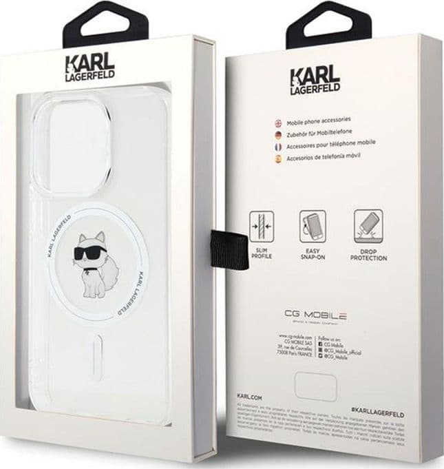 Karl Lagerfeld IML Choupette MagSafe - iPhone 14 Pro Max Case (Transparent) - 8