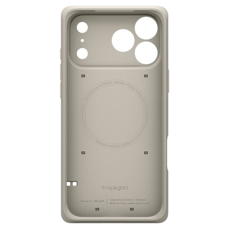 Spigen Classic LS MagSafe - Custodia per iPhone 17 Pro Max (Pietra) - 4