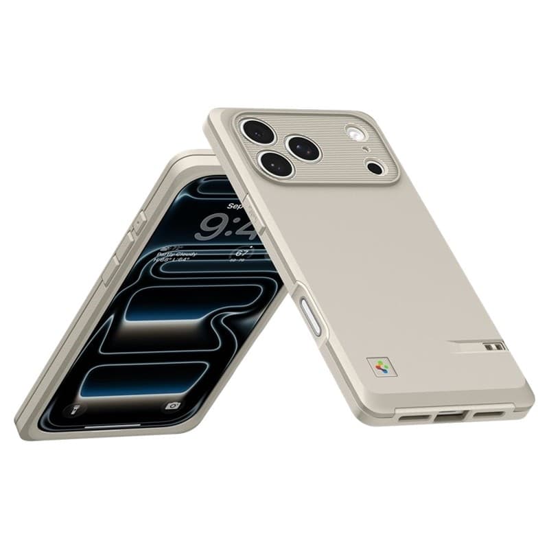 Spigen Classic LS MagSafe - Custodia per iPhone 17 Pro Max (Pietra) - 6