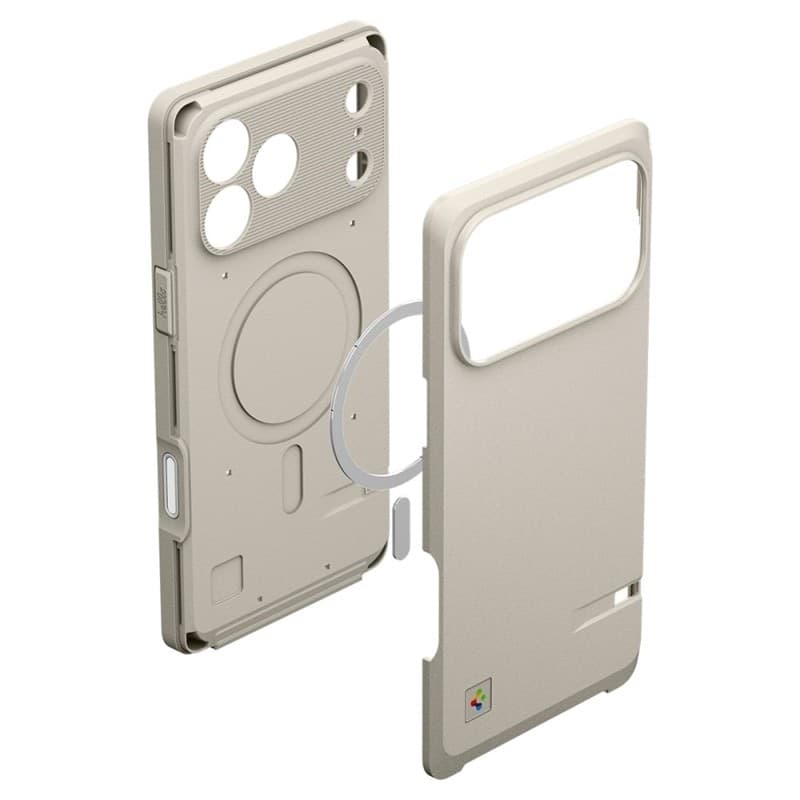 Spigen Classic LS MagSafe - Custodia per iPhone 17 Pro Max (Pietra) - 7