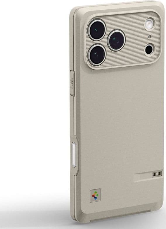 Spigen Classic LS MagSafe - Custodia per iPhone 17 Pro Max (Pietra) - 8