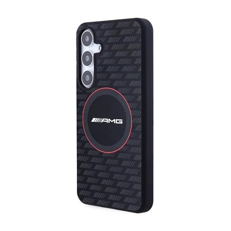 AMG Silicone Carbon Pattern MagSafe - Case for Samsung Galaxy S24+ (black) - 2