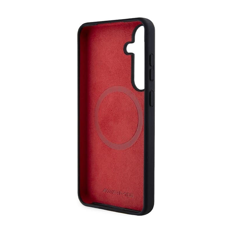 AMG Silicone Carbon Pattern MagSafe - Case for Samsung Galaxy S24+ (black) - 7