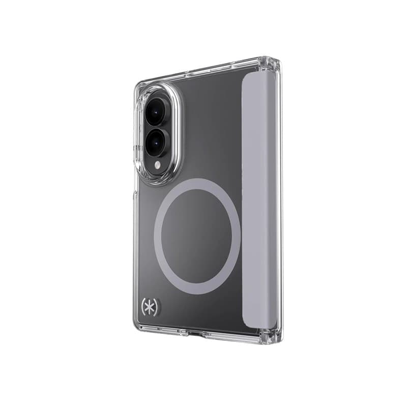Speck Presidio Perfect-Clear Magnet - Custodia MagSafe per Samsung Galaxy Z Fold 8 (Trasparente) - 8