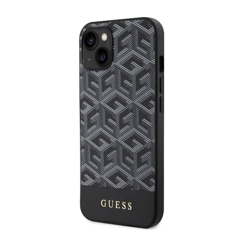 Guess GCube Stripes MagSafe - Case for iPhone 14 Plus (Black) - 2