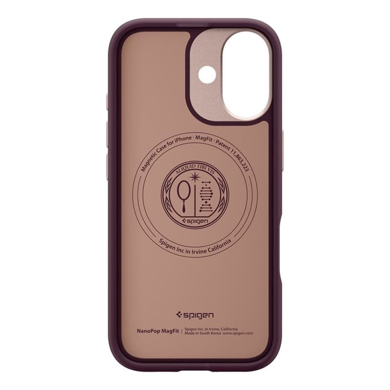 Spigen Nano Pop Mag MagSafe - Case for iPhone 17 (Burgundy Bean) - 4