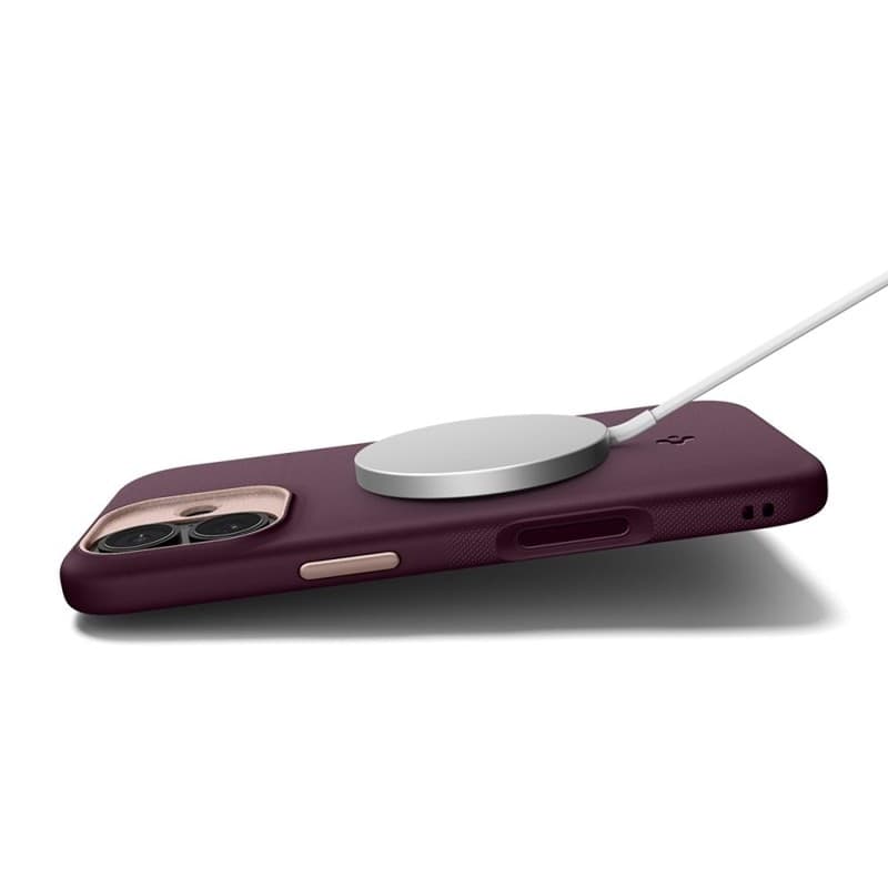 Spigen Nano Pop Mag MagSafe - Case for iPhone 17 (Burgundy Bean) - 10
