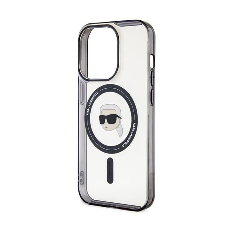 Karl Lagerfeld IML Karl Head MagSafe - iPhone 15 Pro Max Case (Transparent) - 6