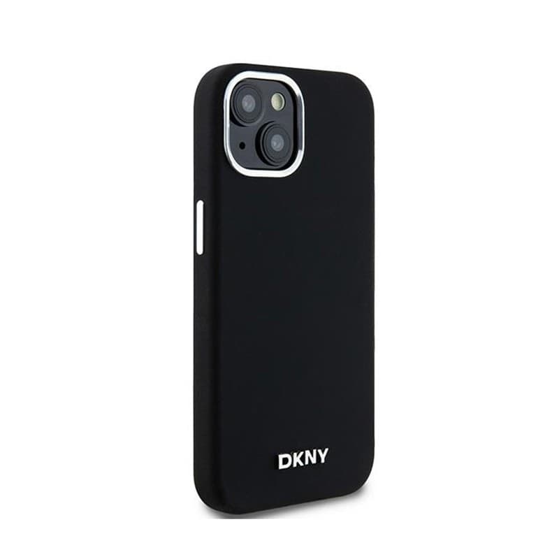 DKNY Liquid Silicone Small Metal Logo MagSafe - Case for iPhone 15 / 14 / 13 (black) - 4