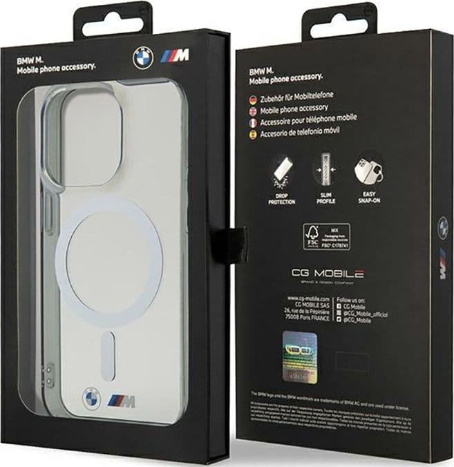 BMW Silver Ring MagSafe - Case for iPhone 14 Pro Max (Transparent) - 8