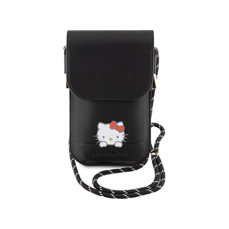 Hello Kitty Leather Daydreaming Cord - Phone crossbody bag (black) - 2