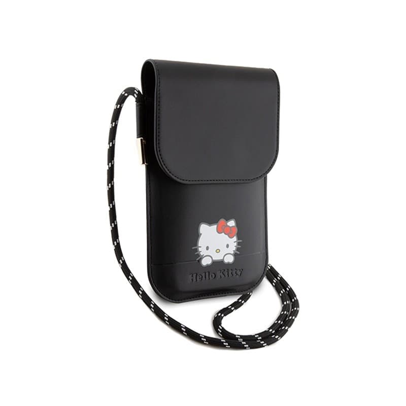 Hello Kitty Leather Daydreaming Cord - Phone crossbody bag (black) - 3
