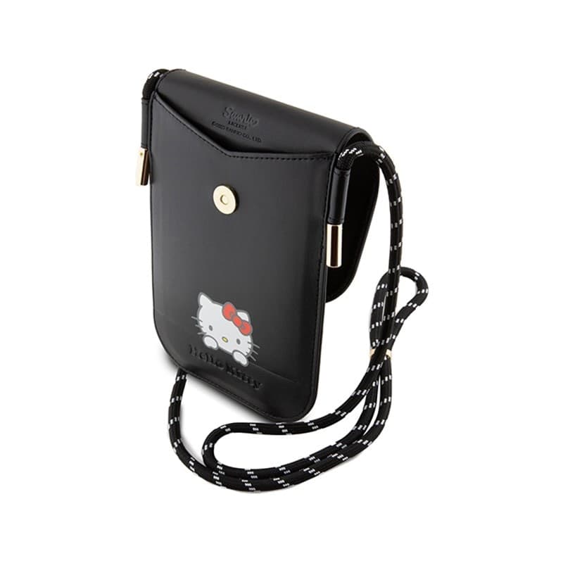 Hello Kitty Leather Daydreaming Cord - Phone crossbody bag (black) - 5