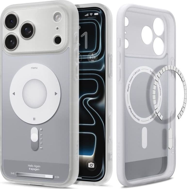 Spigen Ultra Hybrid Mag MagSafe - Custodia per iPhone 18 Pro / 17 Pro (Argento Classico) - 2