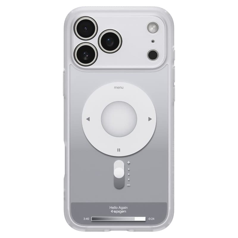 Spigen Ultra Hybrid Mag MagSafe - Custodia per iPhone 18 Pro / 17 Pro (Argento Classico) - 3