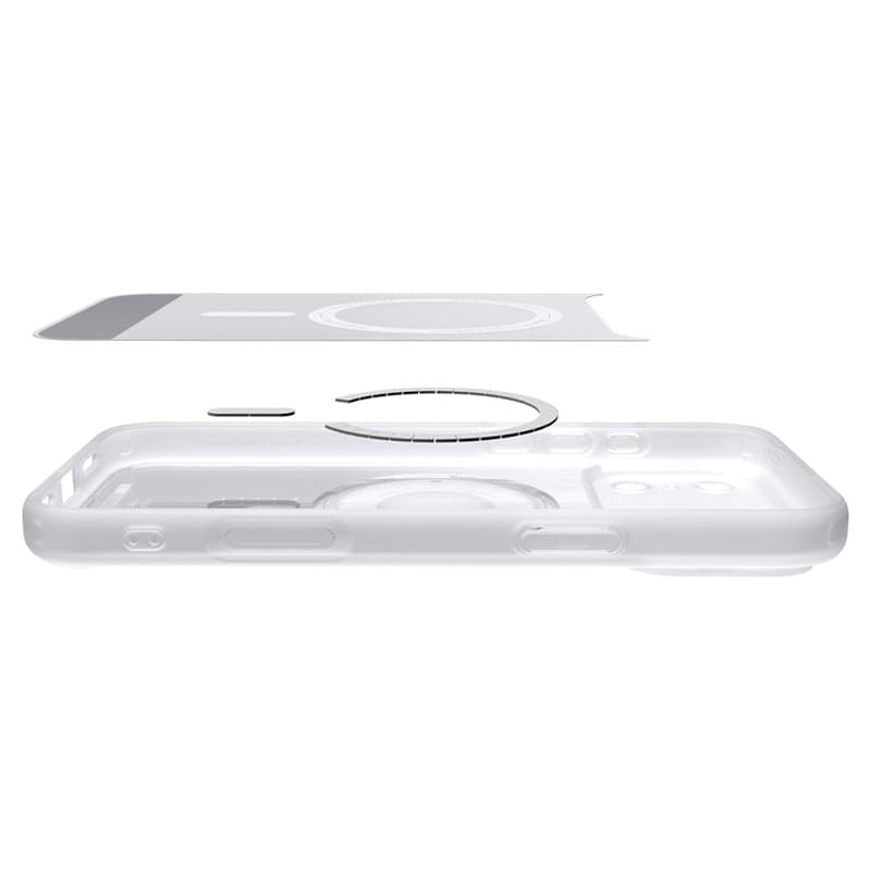 Spigen Ultra Hybrid Mag MagSafe - Custodia per iPhone 18 Pro / 17 Pro (Argento Classico) - 4