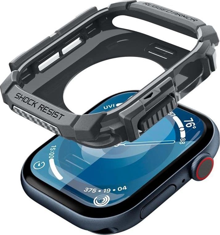 Spigen Rugged Armor - Case for Apple Watch 10 46 mm (Dark Grey) - 7