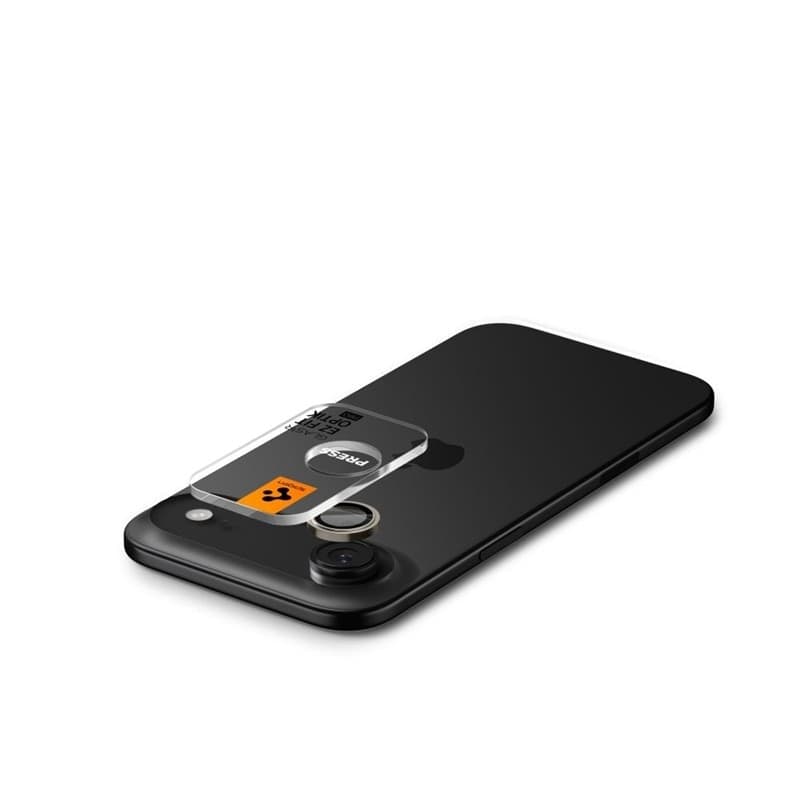 Spigen Optik Pro GLAS.TR EZ Fit Camera Protector 2-Pack - Camera Lens Glass for iPhone Air (2 pcs) (Gold) - 5