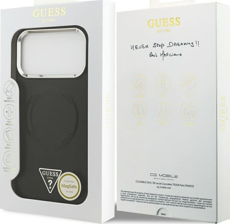 Guess Triangle Logo MagSafe - Case iPhone 17 Pro Max (Black) - 8