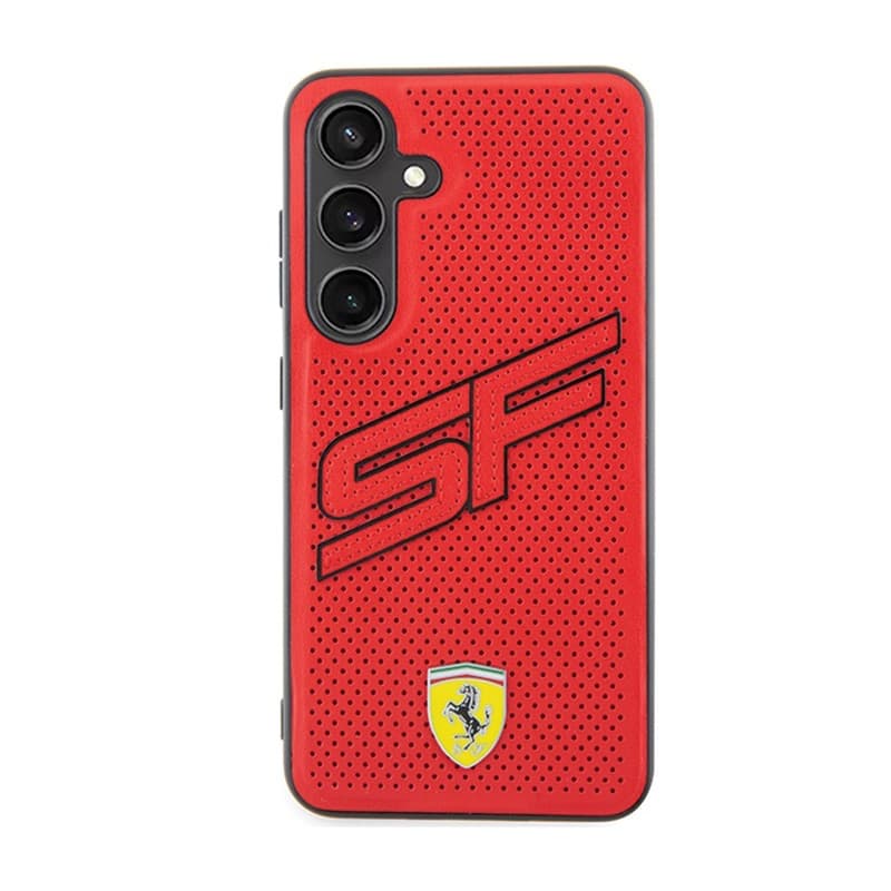 Ferrari Big SF Perforated - Samsung Galaxy S24 Case (Red) - 3