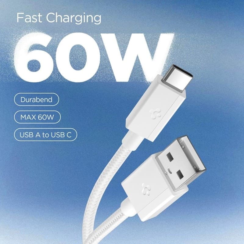 Spigen EB6015AC Essential - Cavo da USB-A a USB-C 60W 1,5 m (bianco) - 2