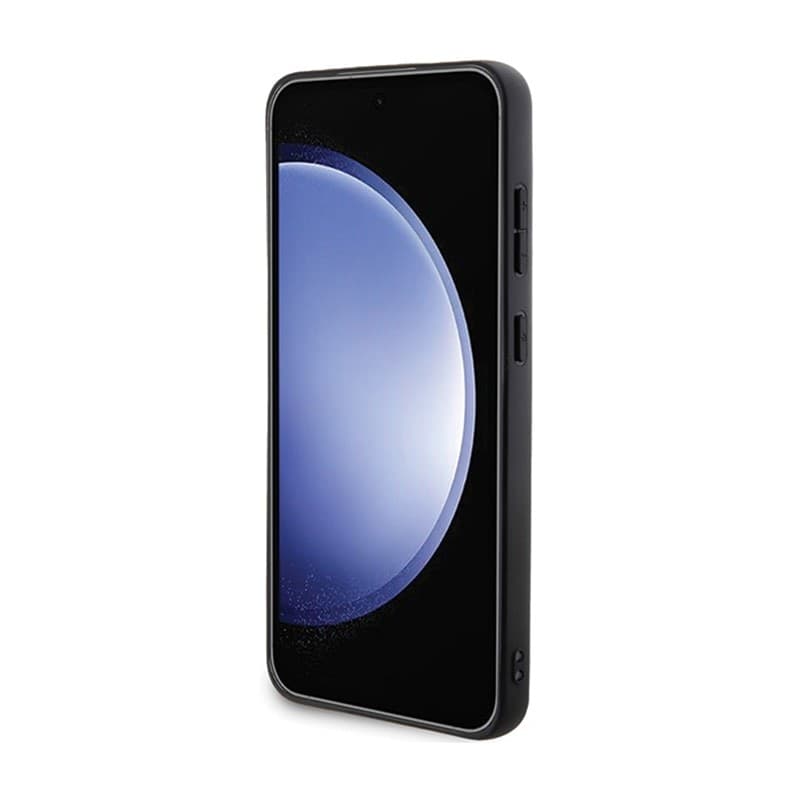 Karl Lagerfeld Saffiano Karl & Choupette Metal Pin - Samsung Galaxy S24 Case (black) - 5