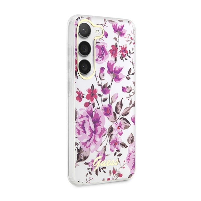 Guess Flower Collection - Case for Samsung Galaxy S23+ (White) - 4