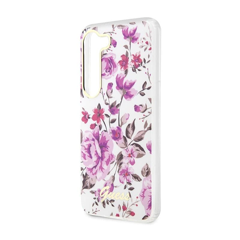 Guess Flower Collection - Case for Samsung Galaxy S23+ (White) - 6