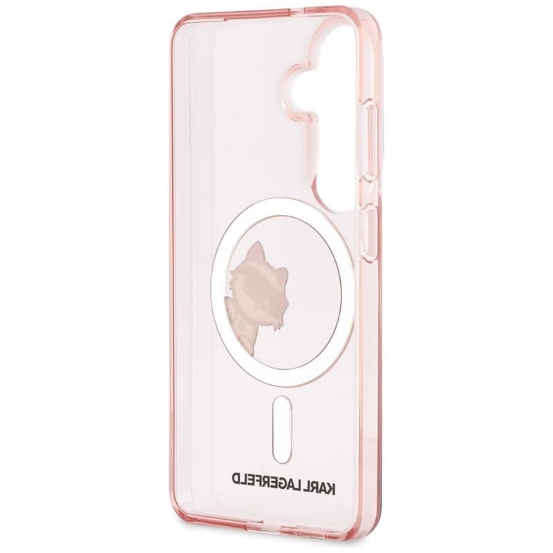 Karl Lagerfeld IML Peekaboo Choupette MagSafe - Custodia per Samsung Galaxy S26 (rosa) - 7