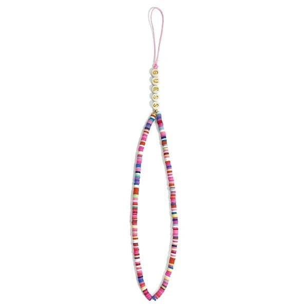 Guess Phone Strap Beads Heishi Multicolor Pink - 2