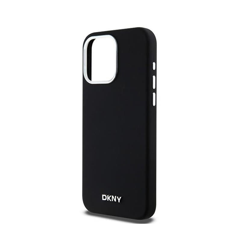 DKNY Liquid Silicone Small Metal Logo MagSafe - Case for iPhone 15 Pro Max (black) - 6