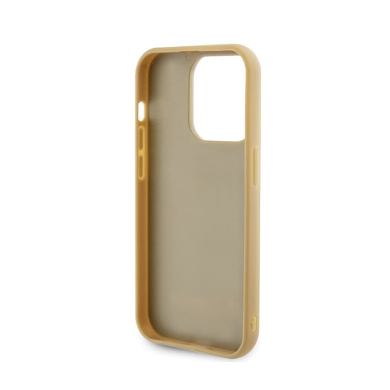 Guess Disco Metal Script - Case for iPhone 15 Pro (Gold) - 7