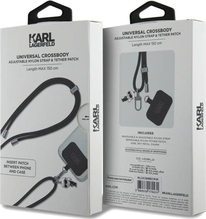 Karl Lagerfeld CBDY Cord - Universal phone strap (black) - 3