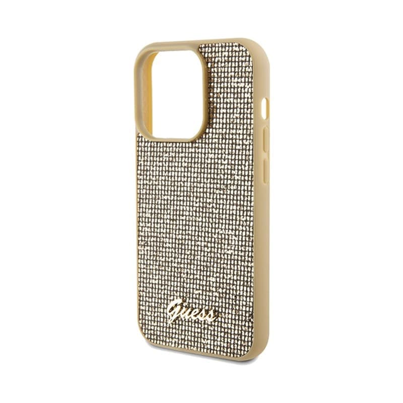 Guess Disco Metal Script - iPhone 14 Pro Max Case (Gold) - 5